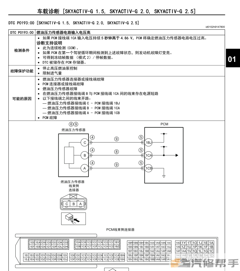 2014-2016年款馬自達(dá)昂克賽拉原廠維修手冊(cè)電路圖線路圖資料下載