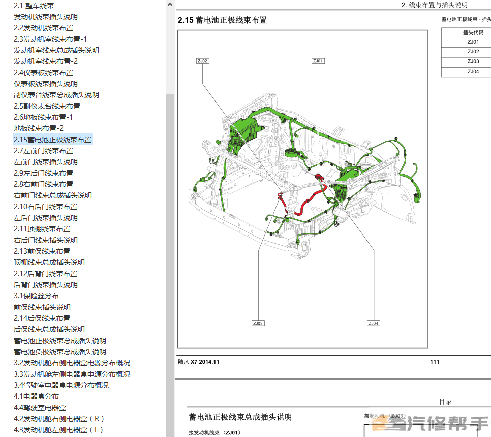 2015 2016年款陸風(fēng)X7原廠維修手冊(cè)電路圖線路圖資料下載