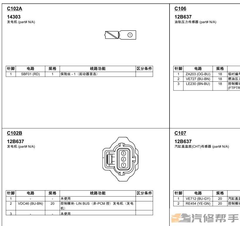 2016-2019年款江鈴福特途睿歐新全順V362原廠電路圖線路圖資料下載