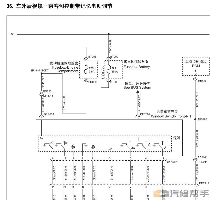 2015年款上汽榮威950原廠電路圖線路圖資料下載