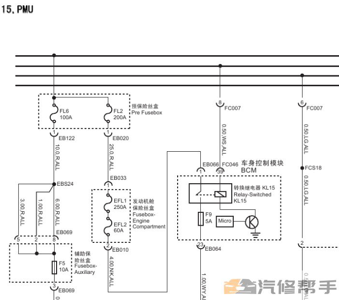 2016年款上汽榮威E550維修電路圖線(xiàn)路圖資料下載