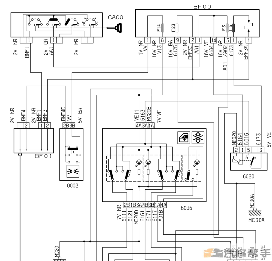 2011年款雪鐵龍愛麗舍電路圖線路圖資料下載