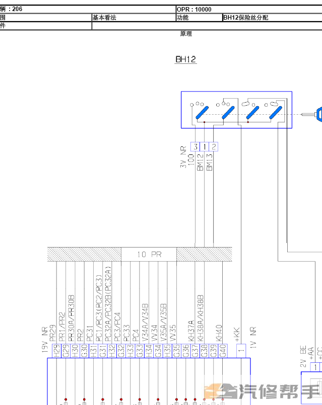 2006-2008東風(fēng)標(biāo)致206原廠維修手冊電路圖線路圖資料下載