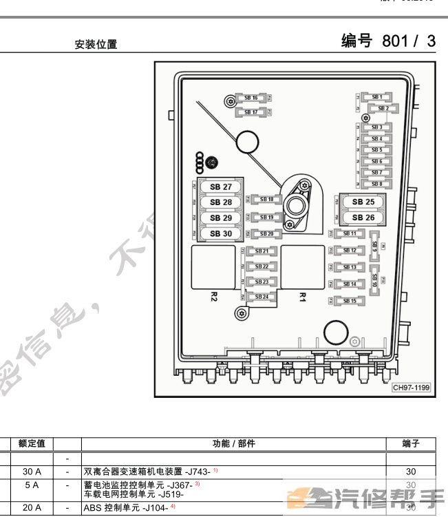 2010-2014年款斯柯達(dá)昊銳、速派電路圖線路圖資料下載