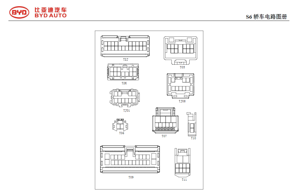 2014-2015年款比亞迪S6維修電路圖資料下載